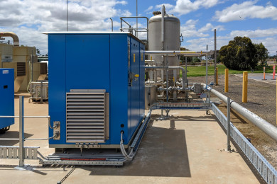 Biogas Compression System at Surbiton Park RWP